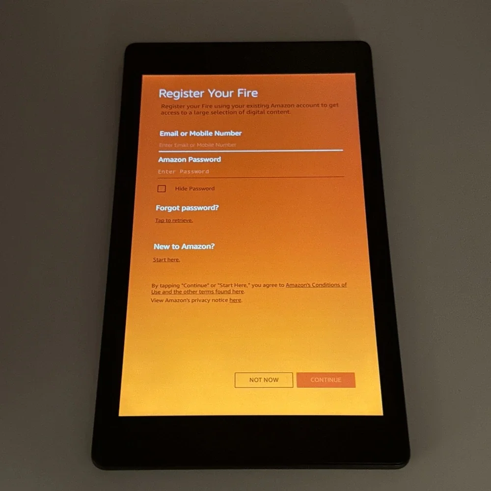 Kindle Fire HD 8 6th Generation 12GB PR53DC Tablet Black - Tested And Working
